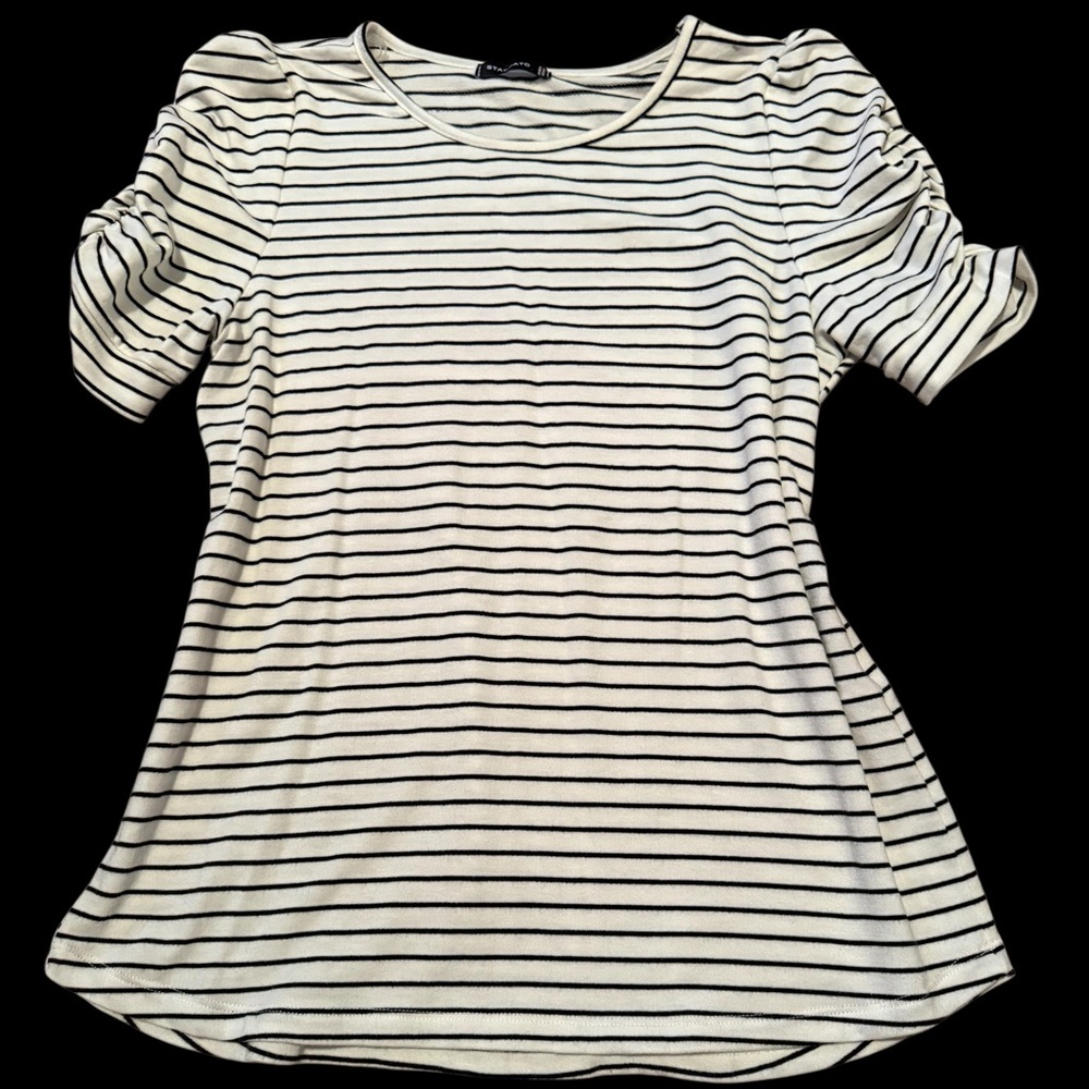 Staccato  Striped Puff Sleeve Top
